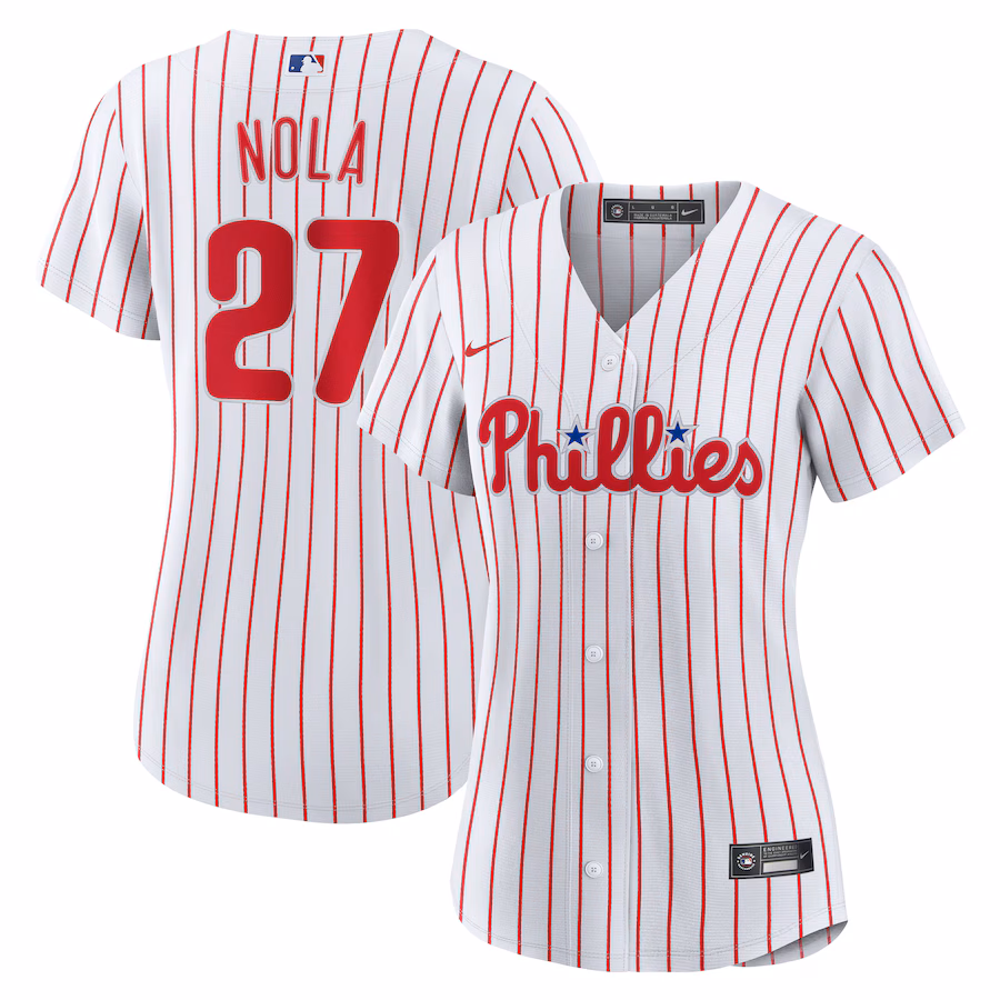 Women's Philadelphia Phillies Aaron Nola Nike White Home Replica Jersey - Jersey