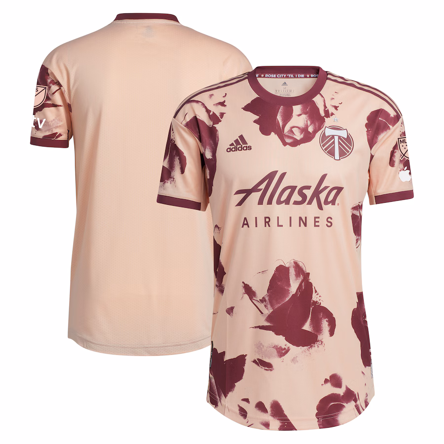 Men's Portland Timbers  adidas Pink 2023 Heritage Rose Kit Authentic Jersey - Jersey