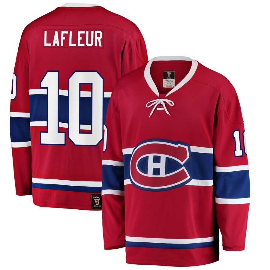 Men's Montreal Canadiens Guy Lafleur Fanatics Branded Red Premier Breakaway Retired Player Jersey - Jersey