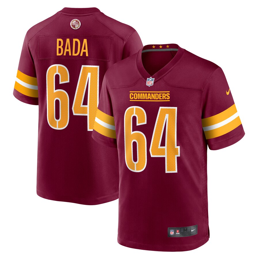 Men's Washington Commanders David Bada Nike  Burgundy  Game Jersey - Jersey