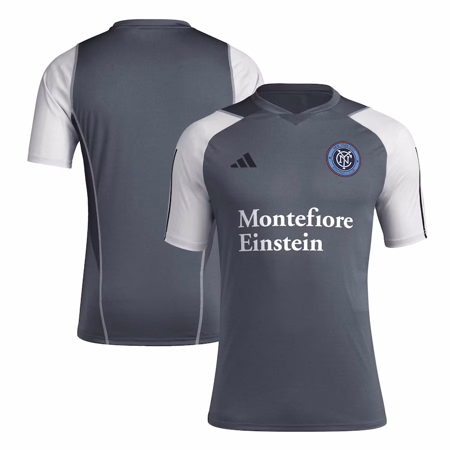 Men's New York City FC adidas Gray 2024 AEROREADY Training Jersey - Jersey