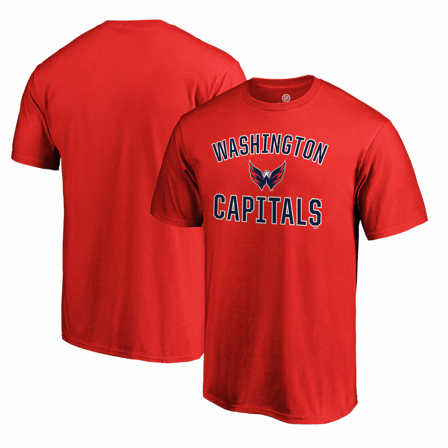 Men's Washington Capitals Fanatics Red Team Victory Arch T-Shirt - Jersey