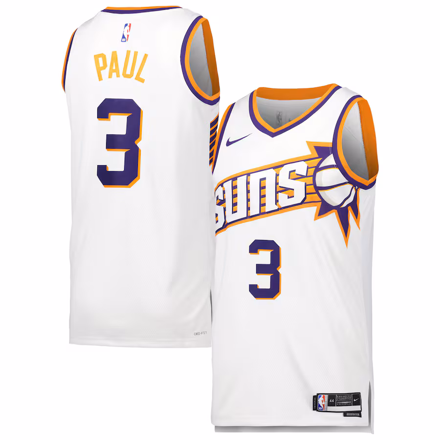Unisex Phoenix Suns Chris Paul Nike White Swingman Jersey - Association Edition - Jersey