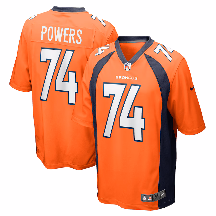 Men's Denver Broncos Ben Powers Nike Orange Game Player Jersey - Jersey