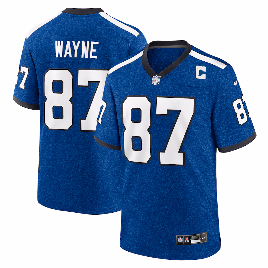 Men's Indianapolis Colts Reggie Wayne Nike Royal Indiana Nights Alternate Game Jersey - Jersey