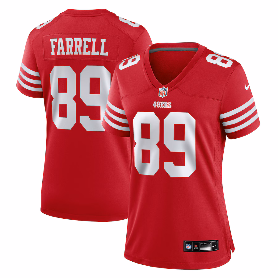 Women's San Francisco 49ers Luke Farrell Nike Scarlet Team Game Jersey - Jersey