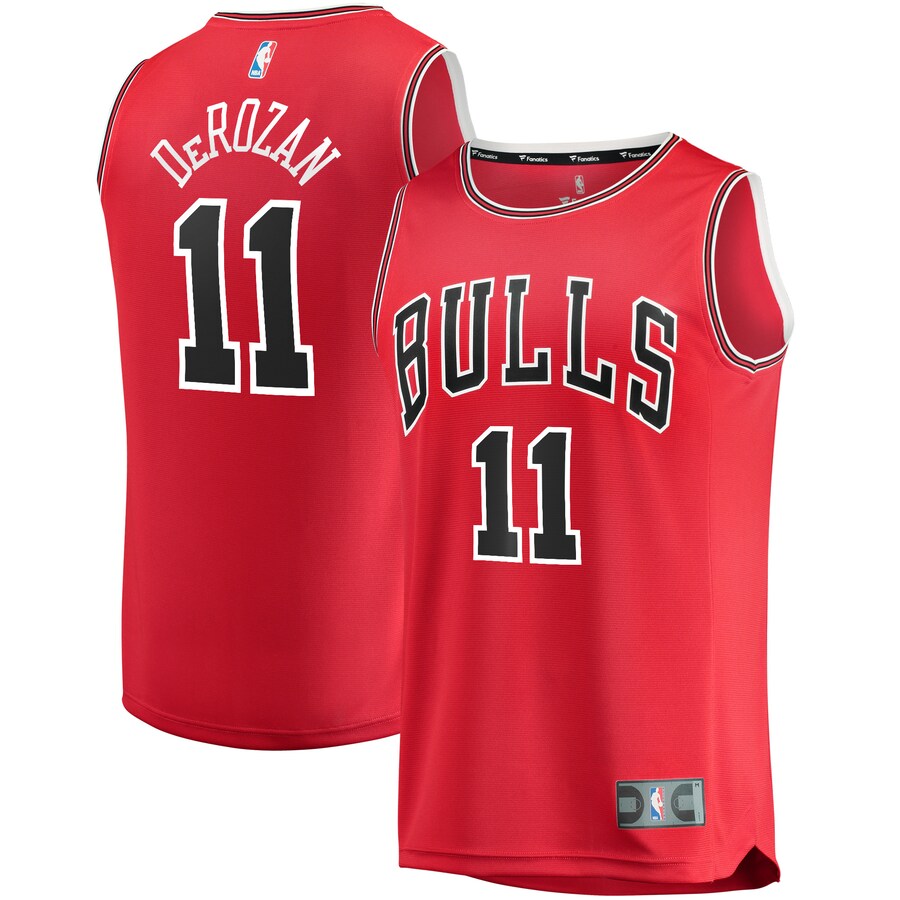 Men's Chicago Bulls DeMar DeRozan Fanatics Red Fast Break Road Replica Jersey - Icon Edition - Jersey