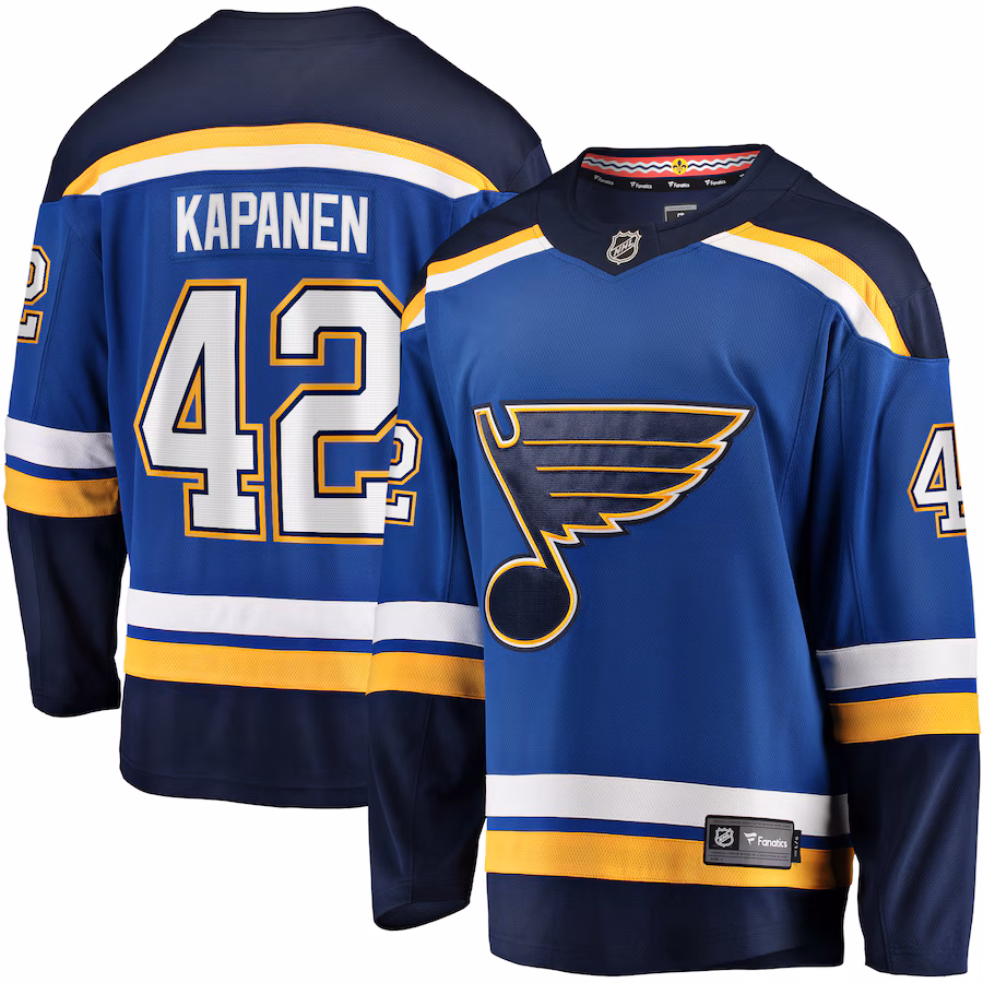 Men's St. Louis Blues Kasperi Kapanen Fanatics Blue Home Breakaway Jersey - Jersey