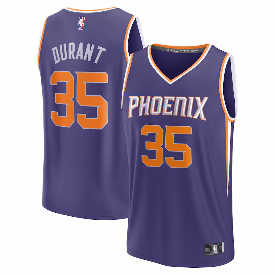 Men's Phoenix Suns Kevin Durant Fanatics Purple Fastbreak Jersey - Icon Edition - Jersey