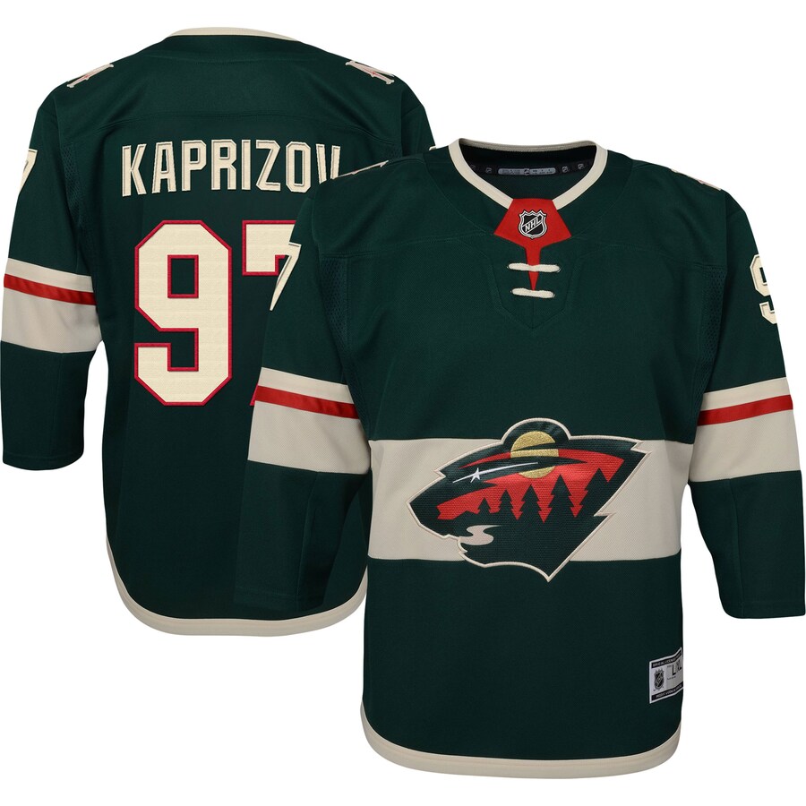 Youth Minnesota Wild Kirill Kaprizov Green Home Premier Player Jersey - Jersey