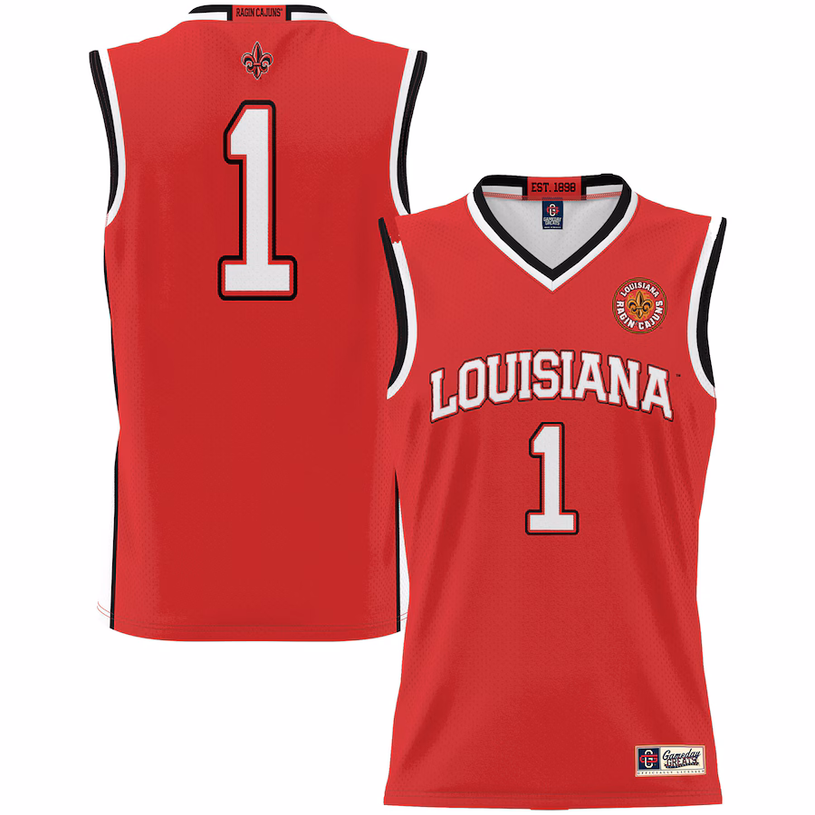#1 Louisiana Ragin' Cajuns GameDay Greats Youth Lightweight Basketball Jersey - Cardinal - Jersey