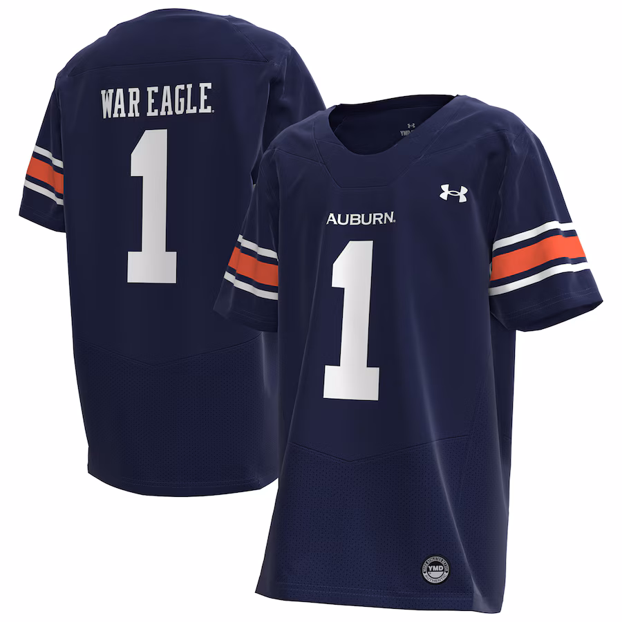Youth Under Armour #1 Navy Auburn Tigers Replica Football Jersey - Jersey