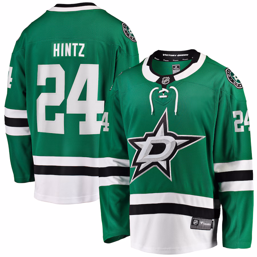 Men's Dallas Stars Roope Hintz Fanatics Kelly Green Home Breakaway Player Jersey - Jersey