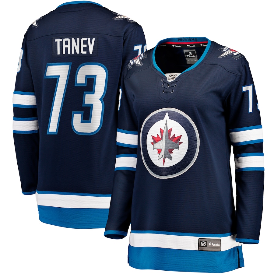 Women's Winnipeg Jets Brandon Tanev Fanatics Navy Home Breakaway Player Jersey - Jersey