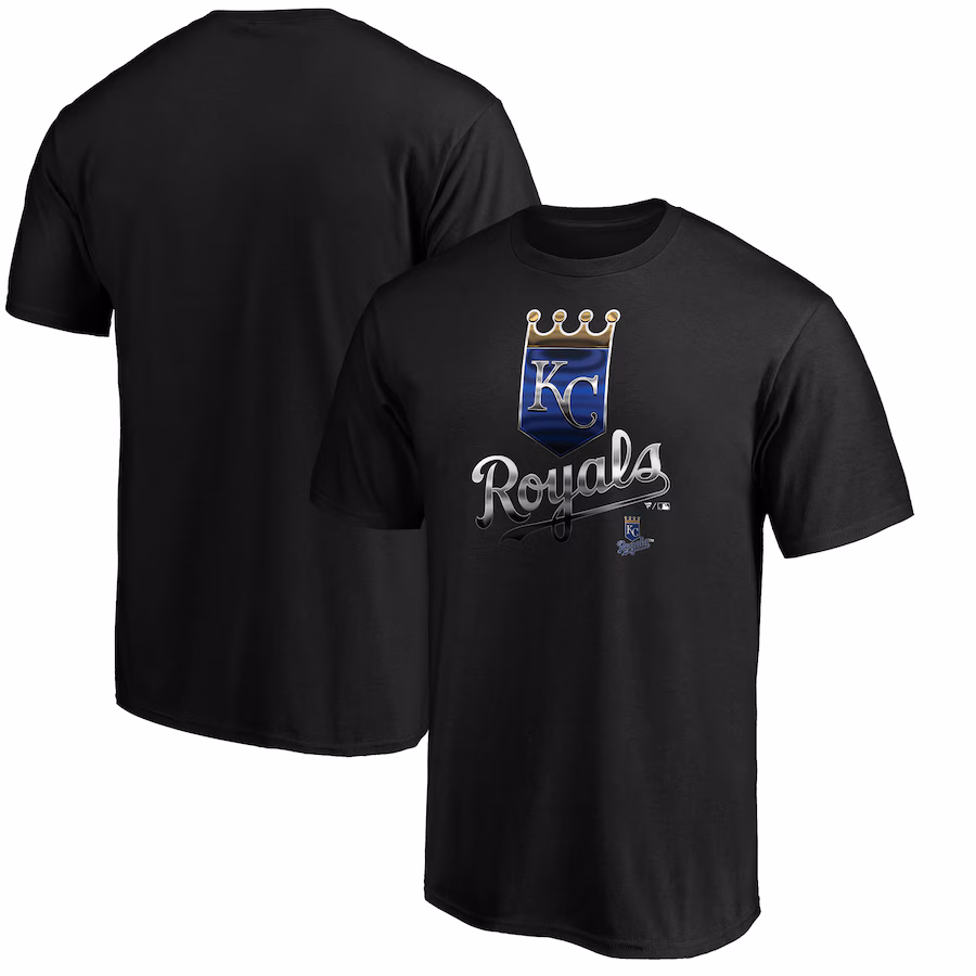 Men's Kansas City Royals Black Team Midnight Mascot T-Shirt - Jersey