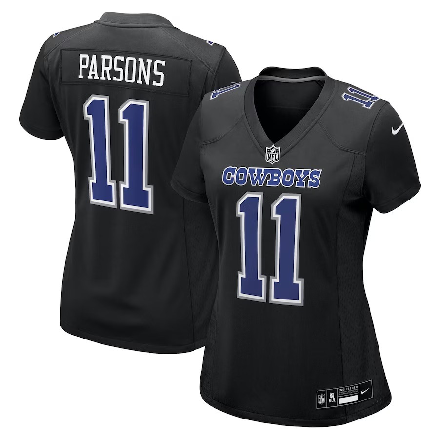Women's Dallas Cowboys Micah Parsons Nike Carbon Black Fashion Game Jersey - Jersey
