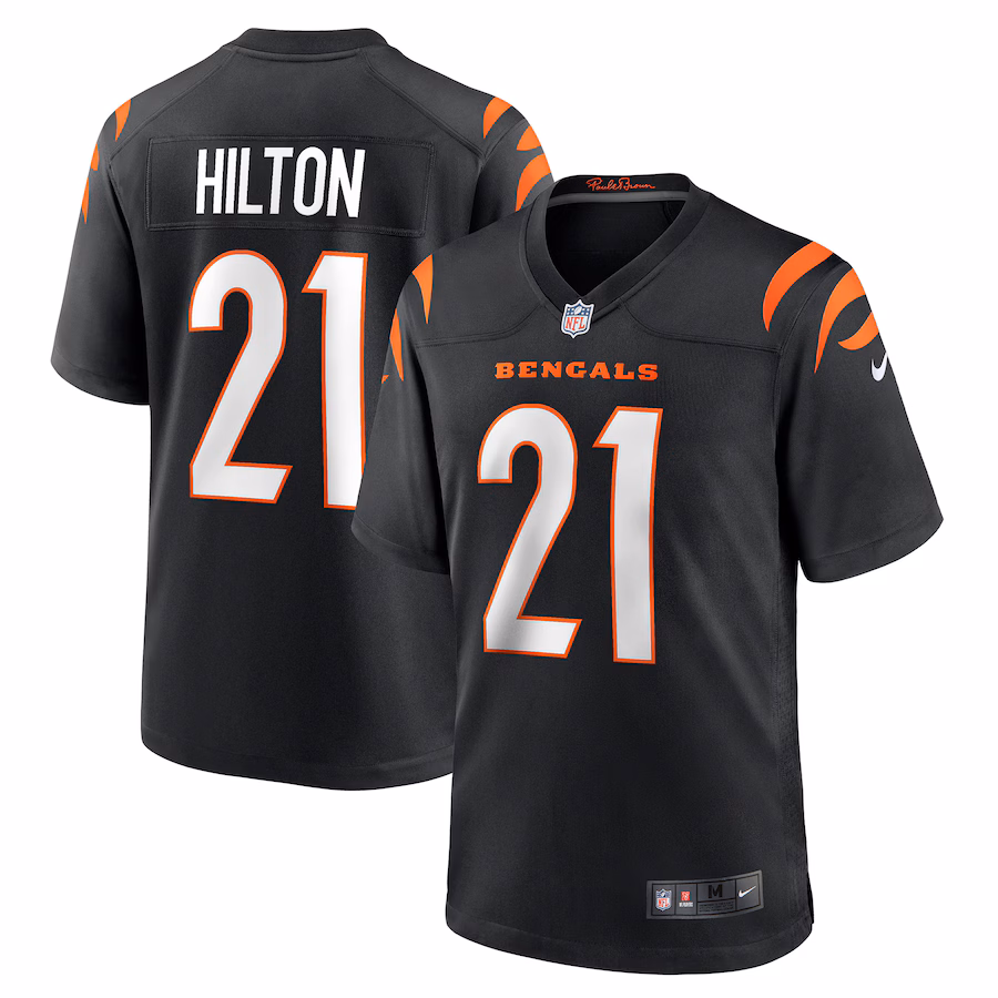 Men's Cincinnati Bengals Mike Hilton Nike Black Alternate Game Jersey - Jersey