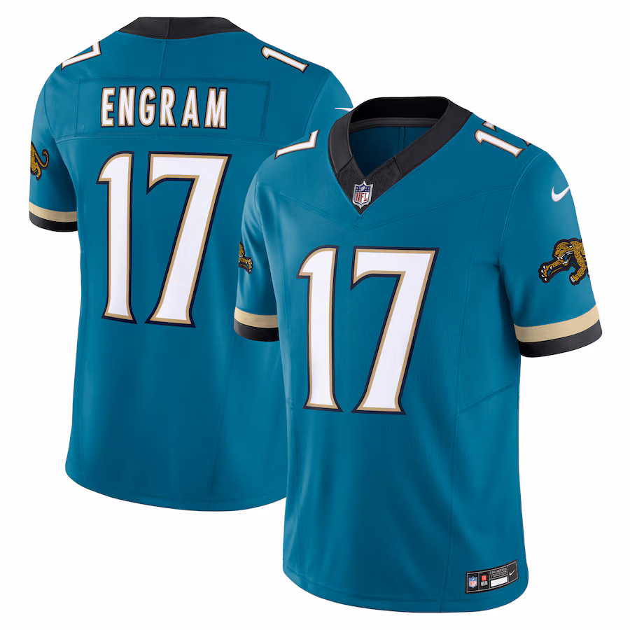 Men's Jacksonville Jaguars Evan Engram Nike Teal Prowler Throwback Vapor F.U.S.E. Limited Jersey - Jersey
