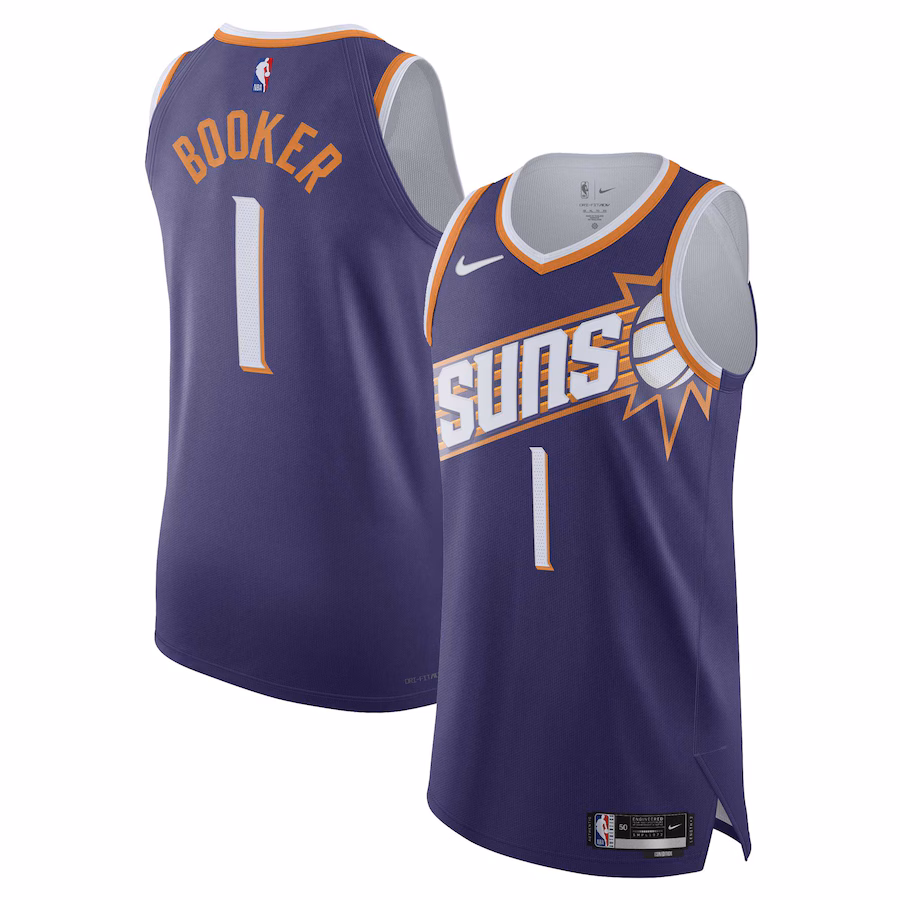 Men's Phoenix Suns Devin Booker Nike Purple Authentic Jersey - Icon Edition - Jersey