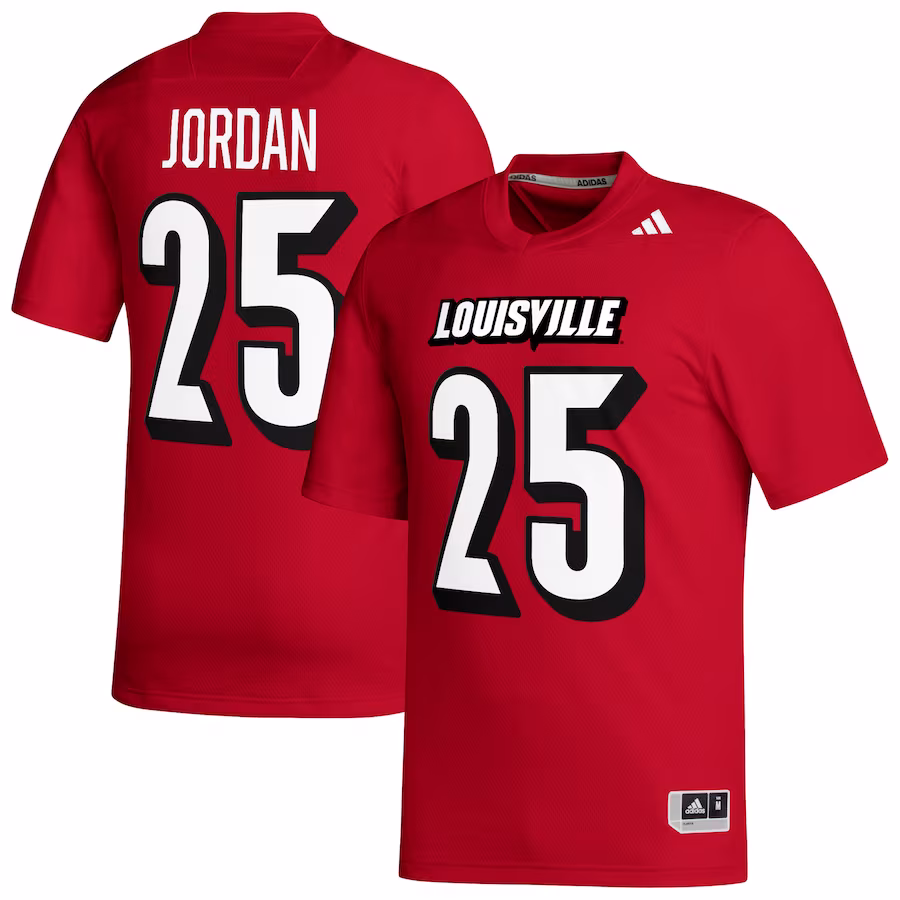 Jawhar Jordan Louisville Cardinals adidas NIL Football Player Jersey - Red - Jersey