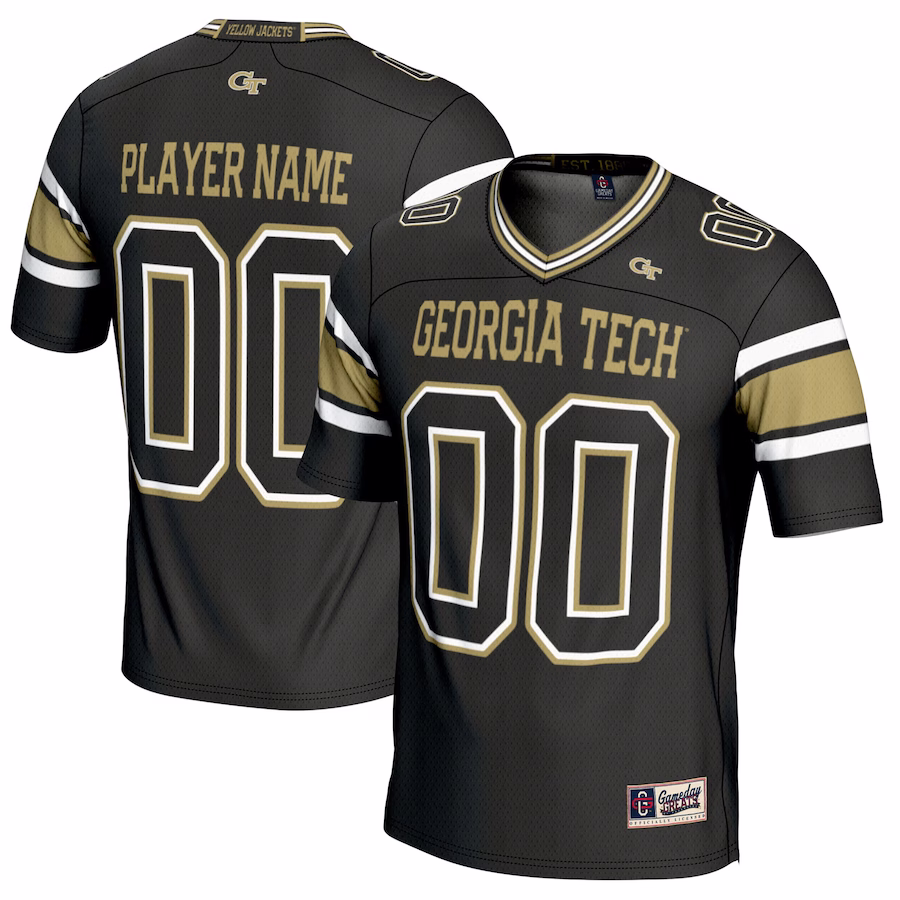 Georgia Tech Yellow Jackets GameDay Greats Youth NIL Pick-A-Player Football Jersey - Black - Jersey