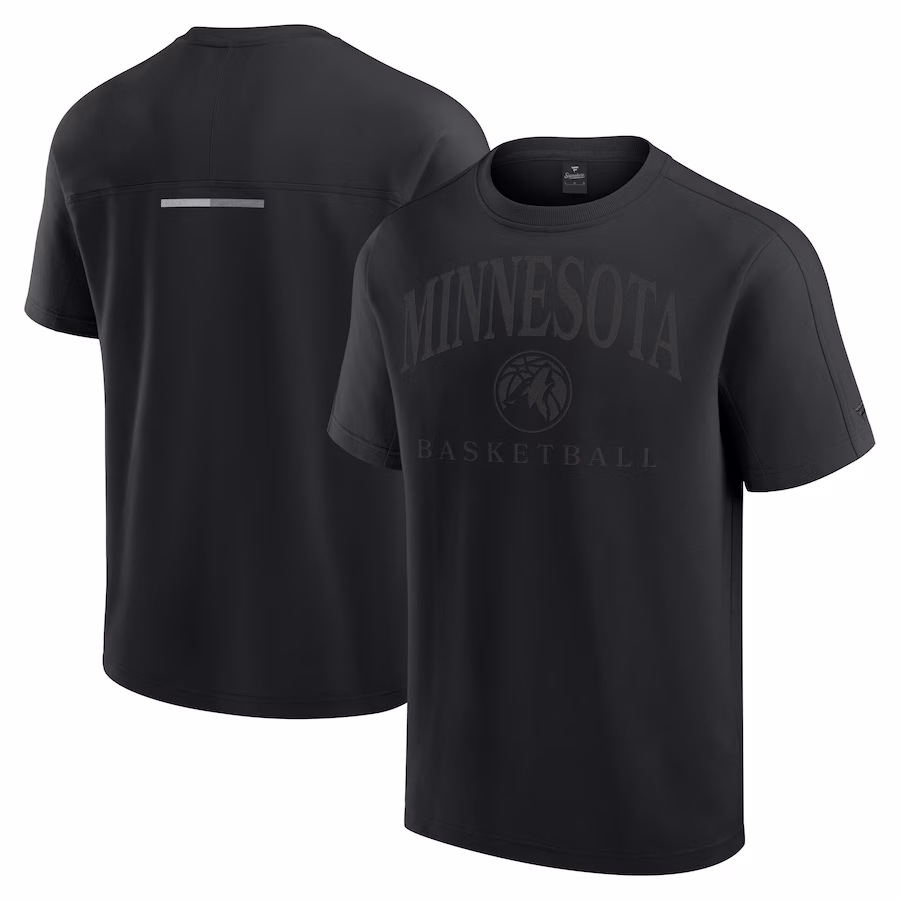Men's Minnesota Timberwolves Fanatics Black Flex Tri-Blend T-Shirt - Jersey