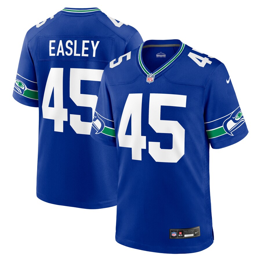 Men's Seattle Seahawks Kenny Easley Nike Royal Throwback Retired Player Game Jersey - Jersey