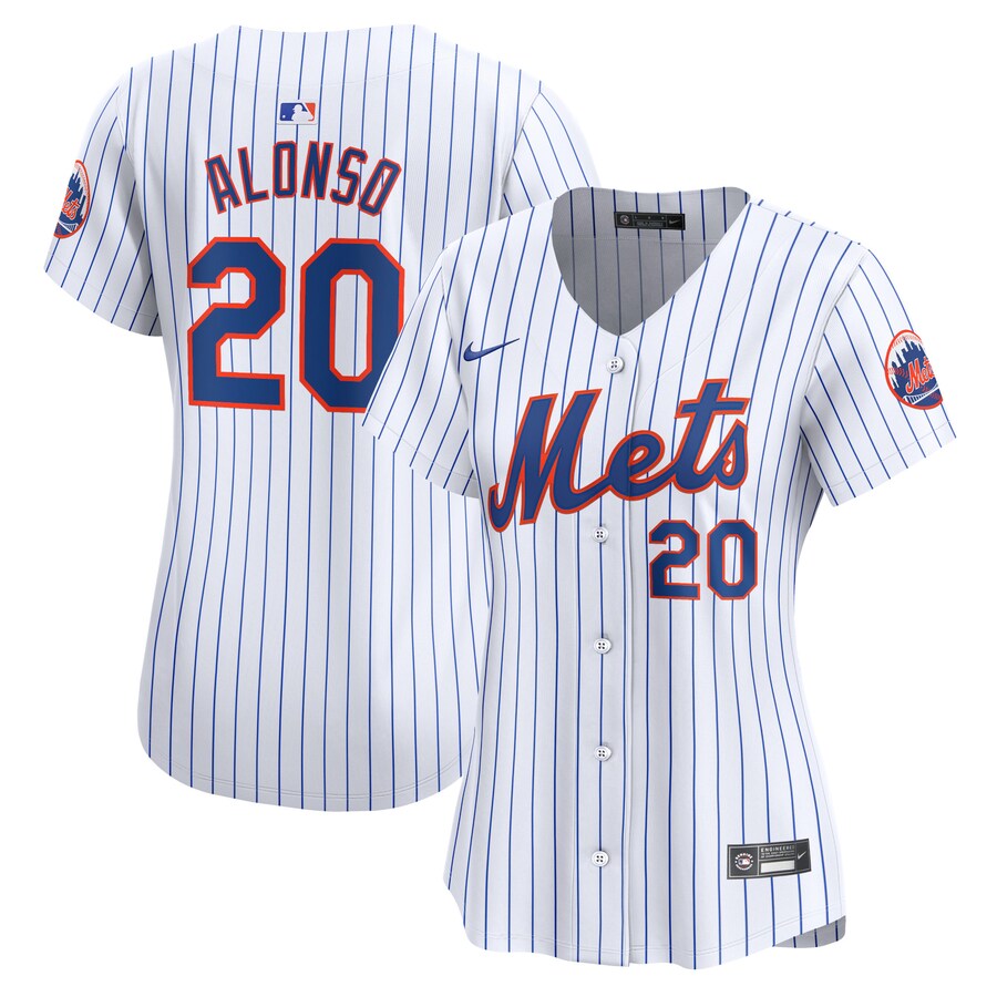 Women's New York Mets Pete Alonso Nike White Home Limited Player Jersey - Jersey