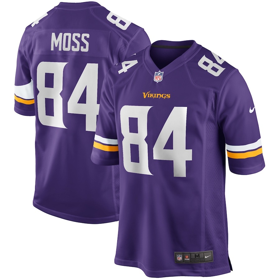 Men's Minnesota Vikings Randy Moss Nike Purple Game Retired Player Jersey - Jersey