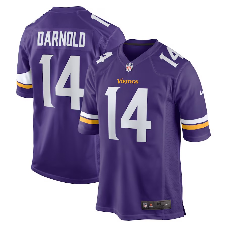 Men's Minnesota Vikings Sam Darnold Nike  Purple Team Game Jersey - Jersey