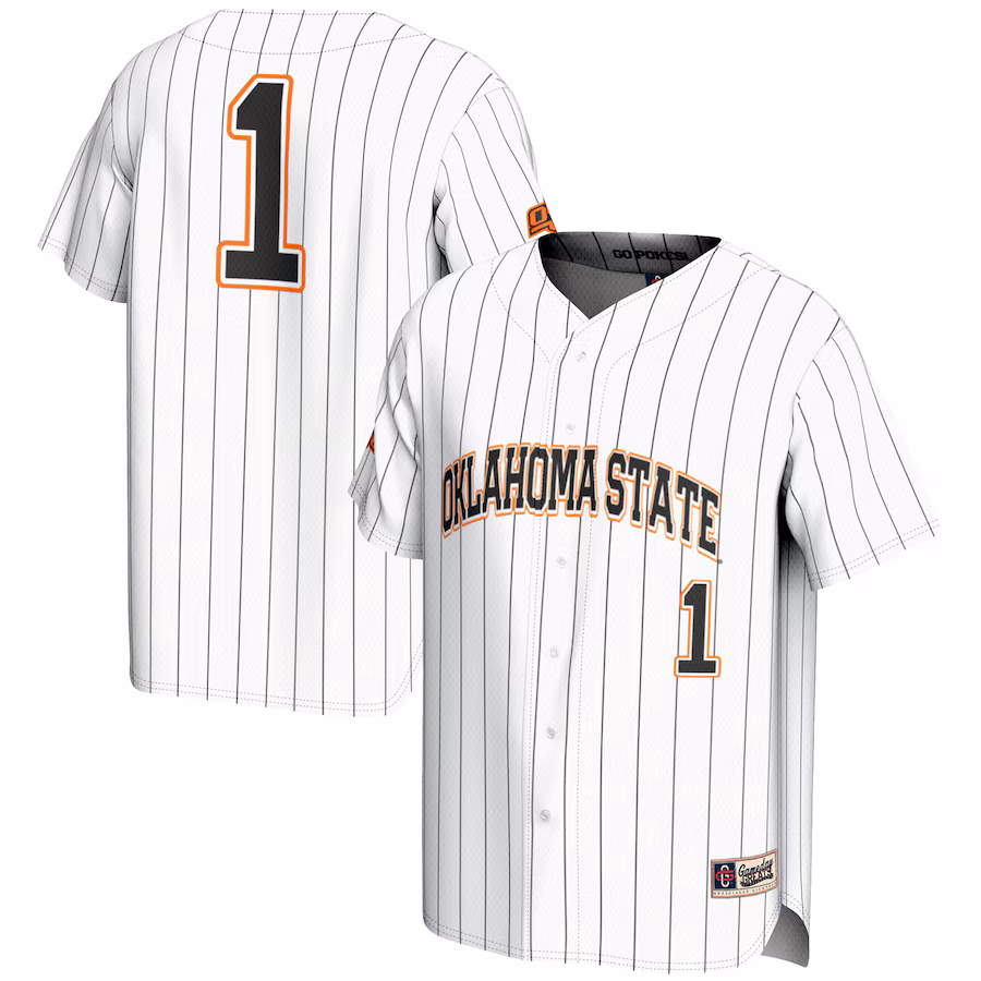 Youth GameDay Greats #1 White Oklahoma State Cowboys Lightweight Baseball Fashion Jersey - Jersey