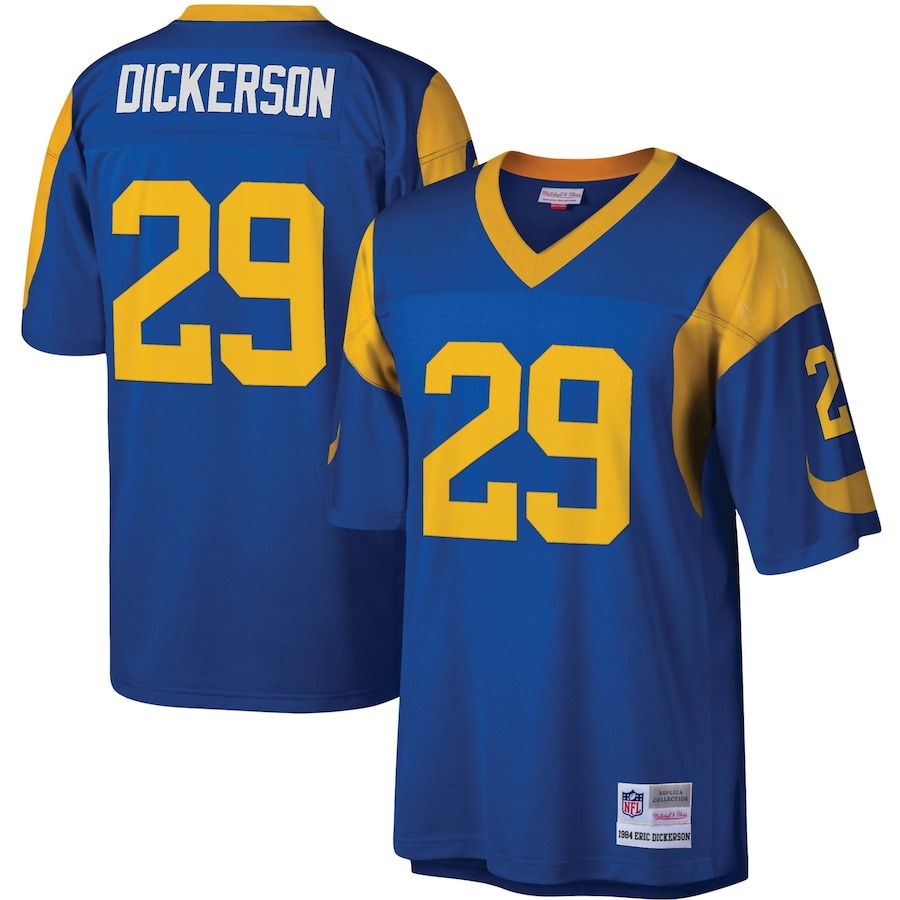 Men's Los Angeles Rams Eric Dickerson Mitchell & Ness Royal Legacy Replica Jersey - Jersey