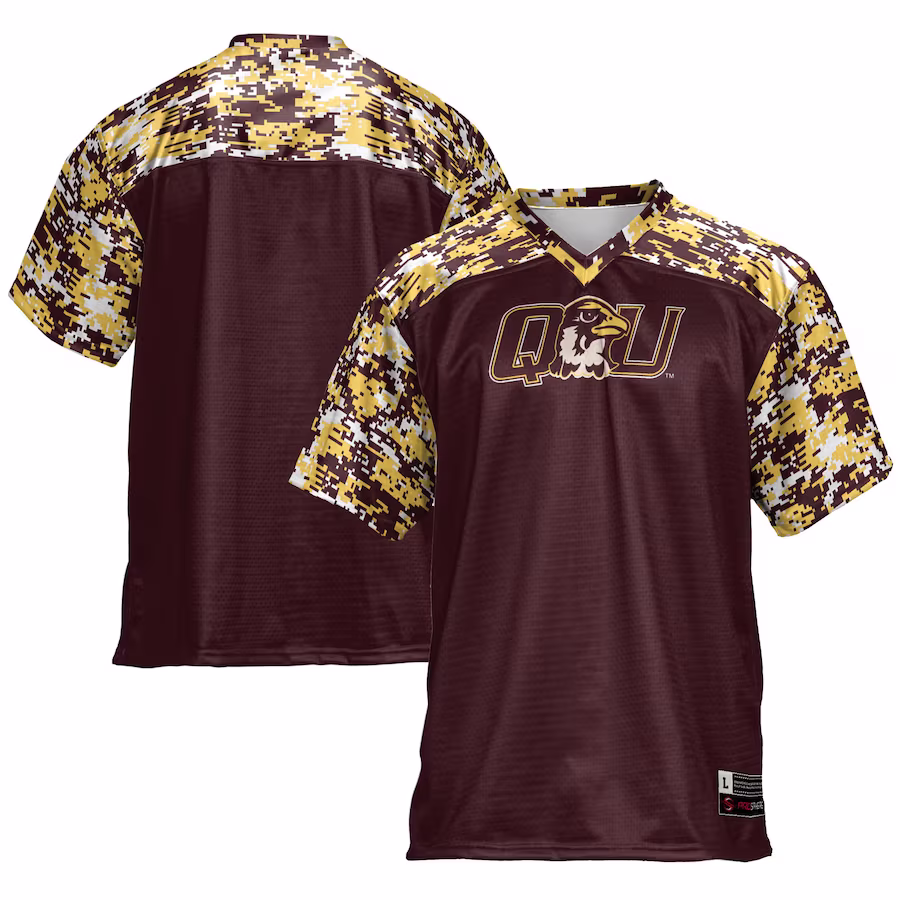 Quincy Hawks GameDay Greats Football Jersey - Brown - Jersey