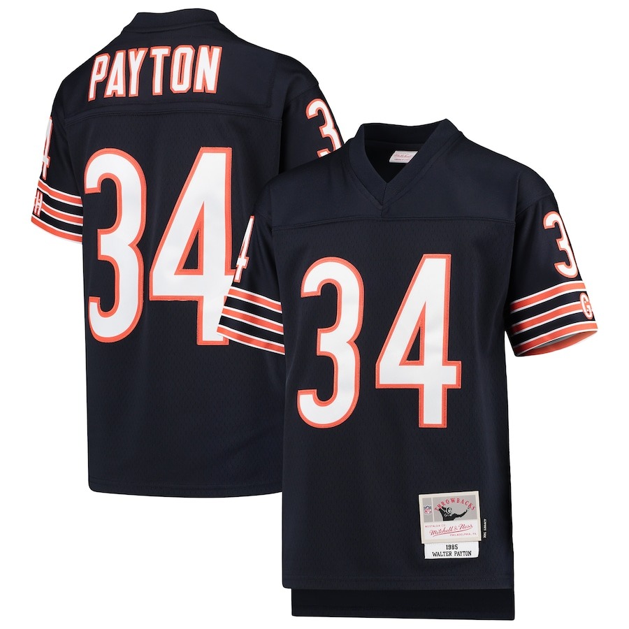 Youth Chicago Bears Walter Payton Mitchell & Ness Navy 1985 Legacy Retired Player Jersey - Jersey