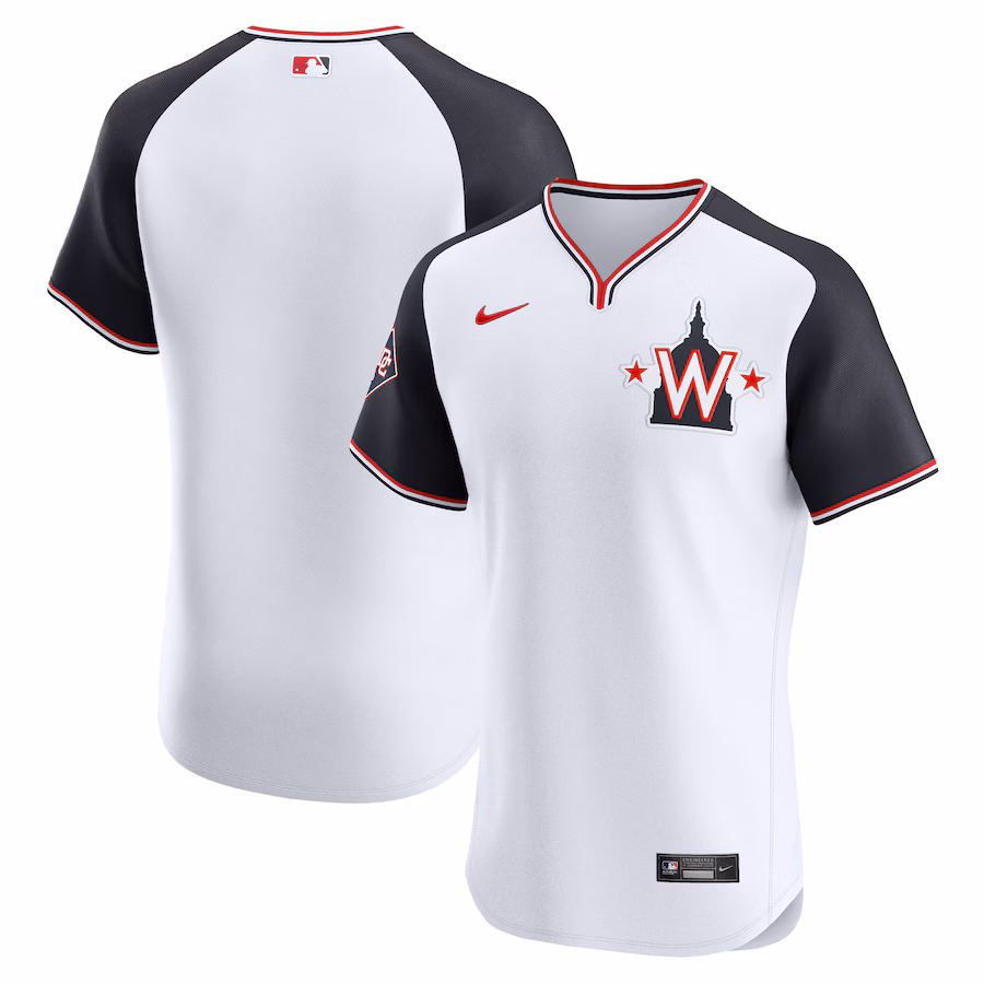Men's Washington Nationals Nike Navy Alternate Elite Jersey - Jersey