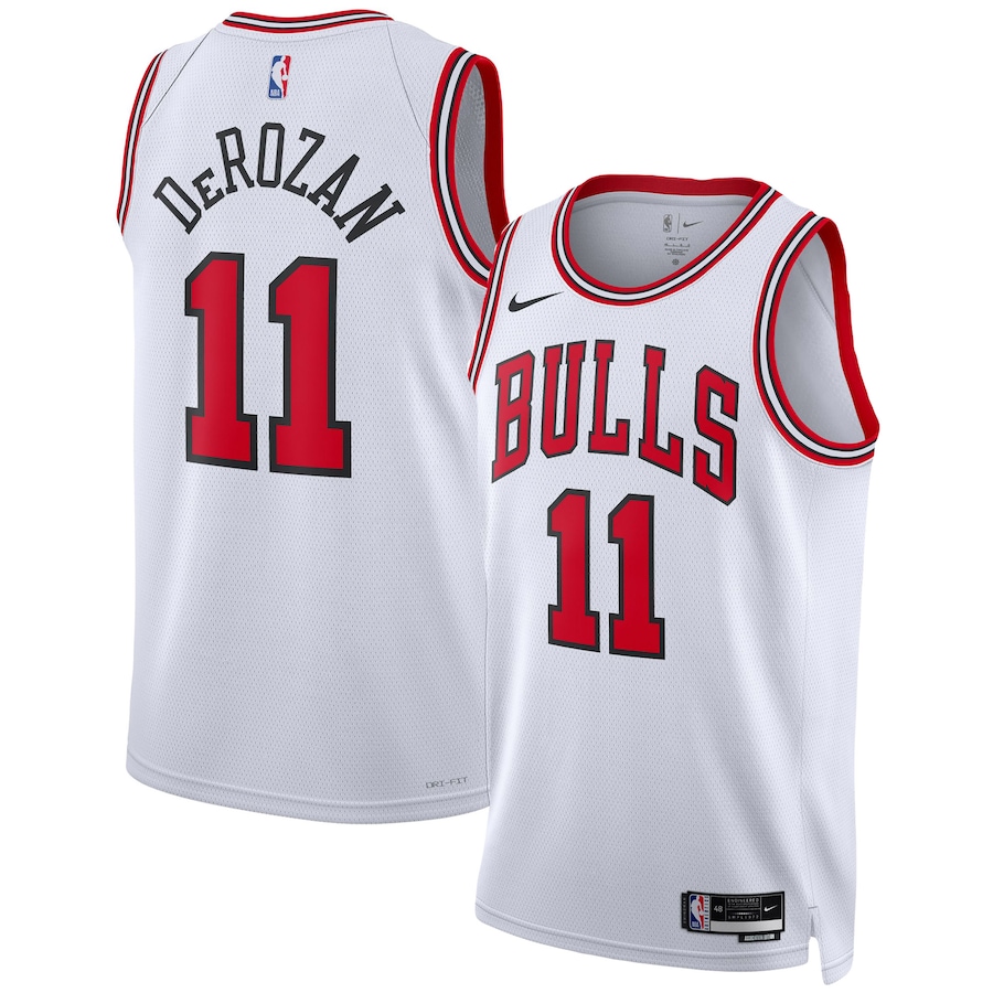 Unisex Chicago Bulls DeMar DeRozan Nike White Swingman Jersey - Association Edition - Jersey