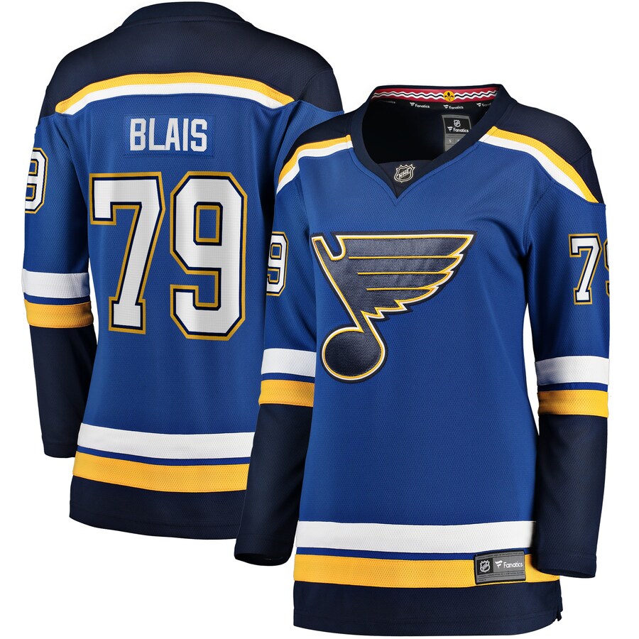 Women's St. Louis Blues Sammy Blais Fanatics Branded Blue Home Breakaway Jersey - Jersey