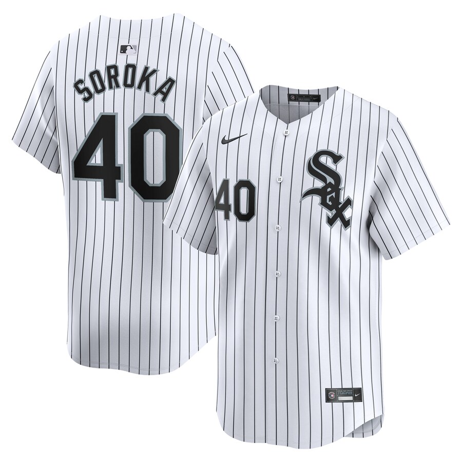 Men's Chicago White Sox Michael Soroka Nike White Home Limited Player Jersey - Jersey