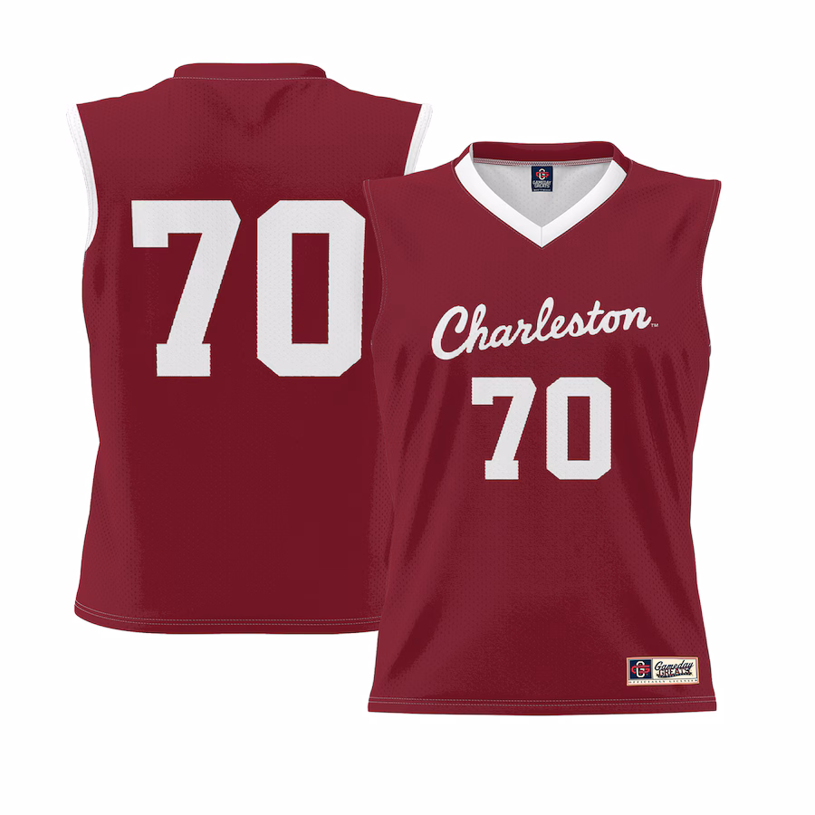 Youth GameDay Greats #70 Crimson Charleston Cougars Lightweight Basketball Jersey - Jersey