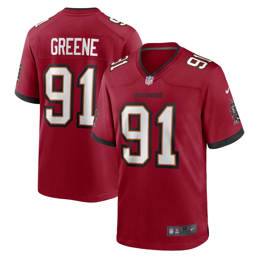 Men's Tampa Bay Buccaneers Mike Greene Nike Red Game Player Jersey - Jersey
