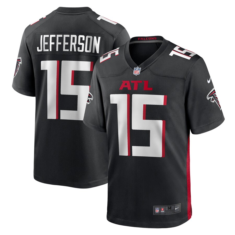 Men's Atlanta Falcons Van Jefferson Nike  Black  Game Jersey - Jersey