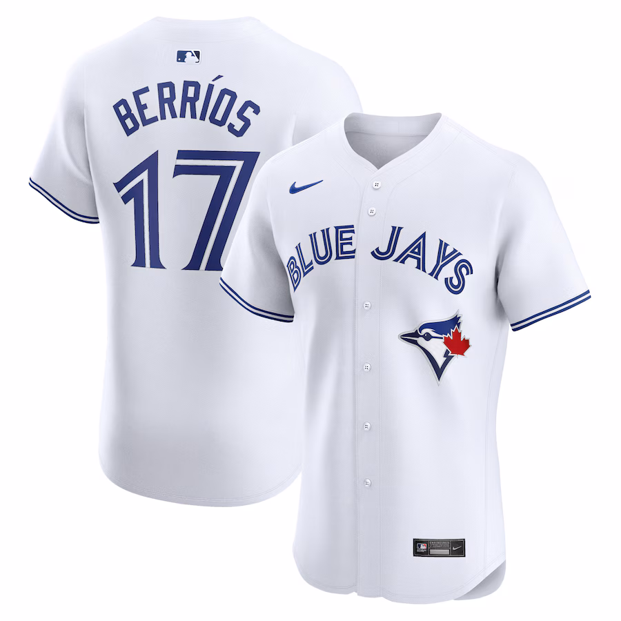 Men's Toronto Blue Jays Jose Berrios Nike White Home Elite Player Jersey - Jersey