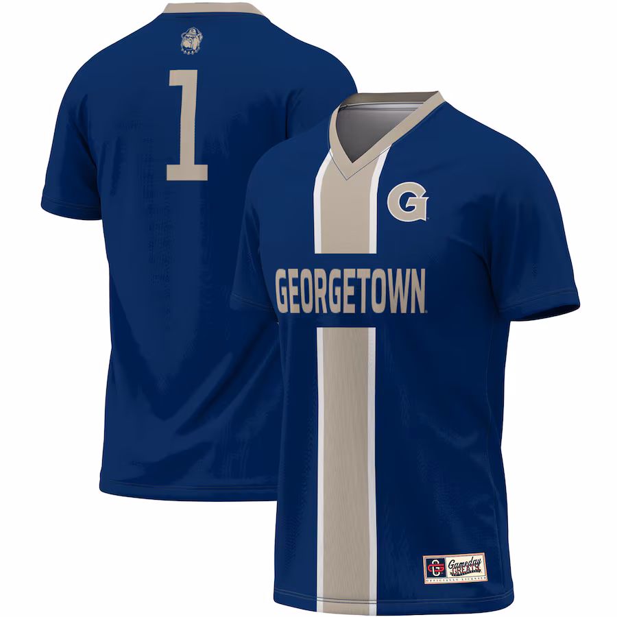 Unisex ProSphere #1 Navy Georgetown Hoyas Lightweight Soccer Jersey - Jersey