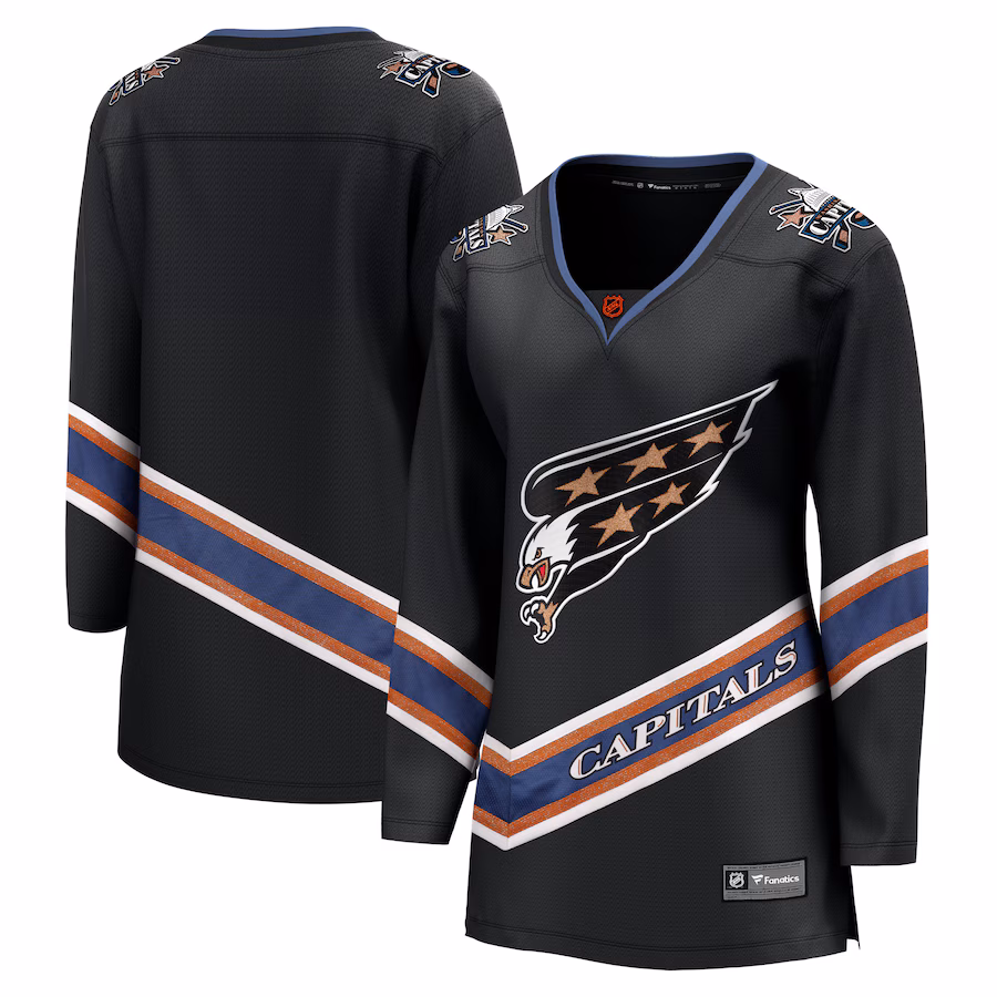 Women's Washington Capitals Fanatics Black Special Edition 2.0 Breakaway Blank Jersey - Jersey