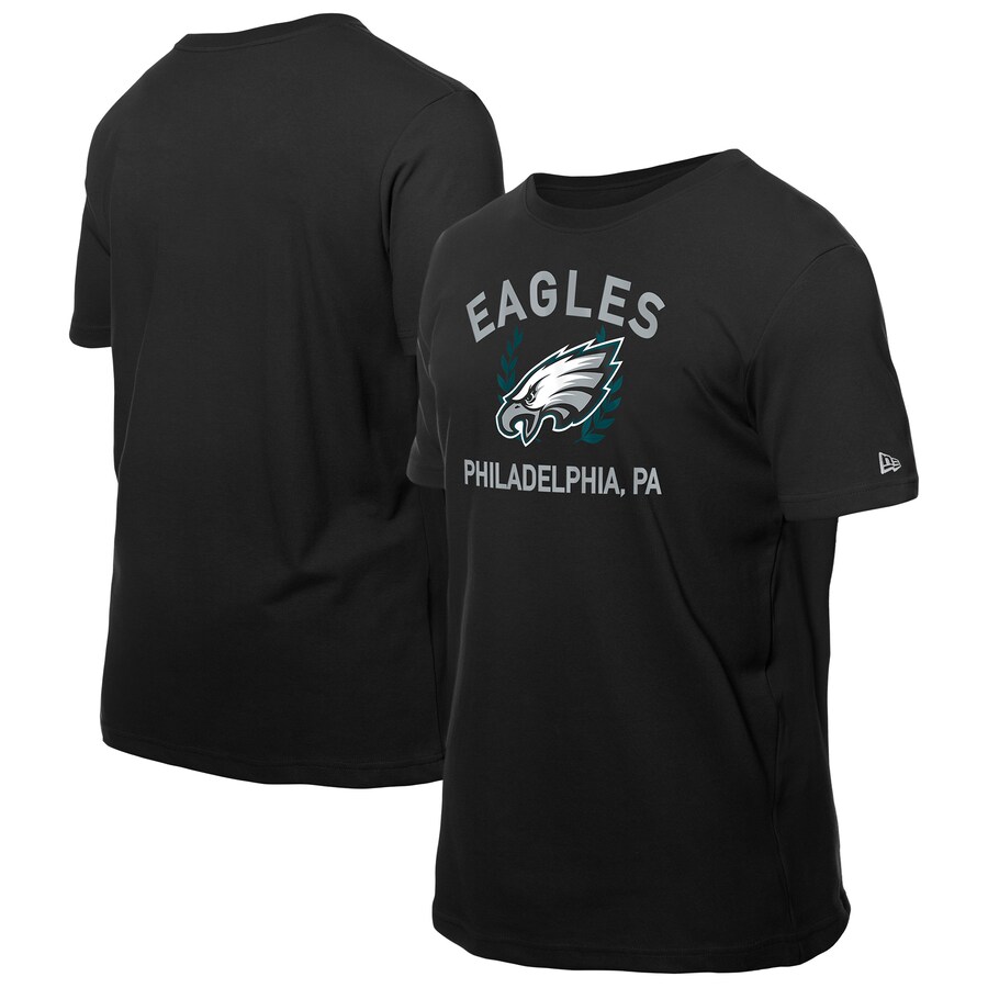 Men's Philadelphia Eagles New Era Black 2025 NFL Draft T-Shirt - Jersey