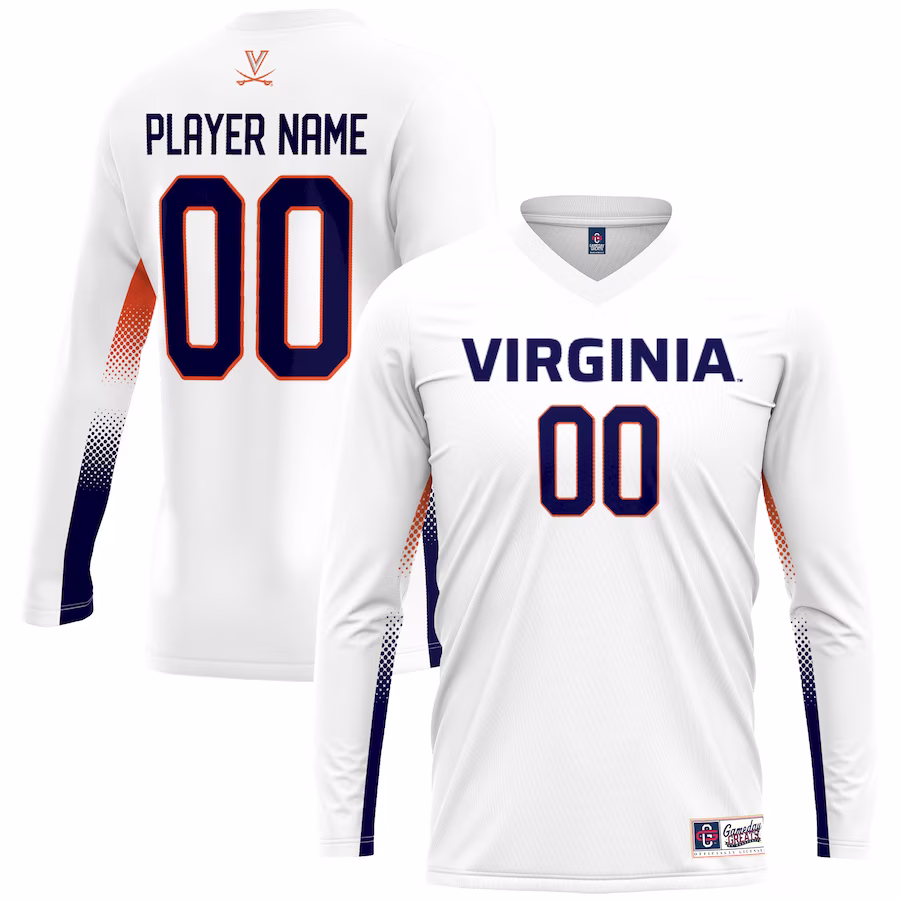 Virginia Cavaliers GameDay Greats Youth Lightweight NIL Women's Volleyball Jersey - White - Jersey