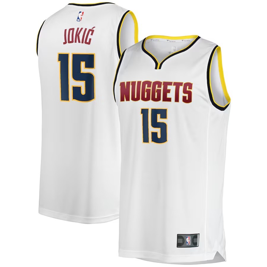 Men's Denver Nuggets Nikola Jokic Fanatics White Fast Break Player Jersey - Association Edition - Jersey