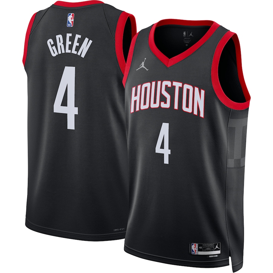 Unisex Houston Rockets Jalen Green Jordan Brand Black Swingman Jersey - Statement Edition - Jersey