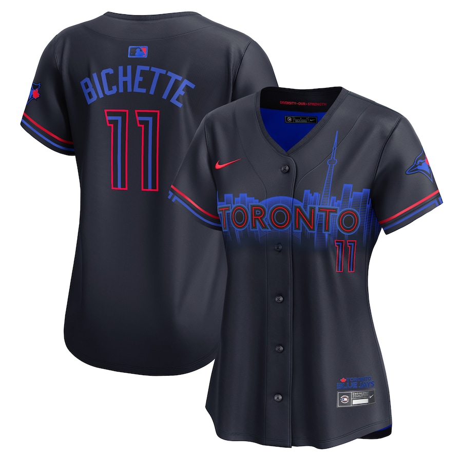Women's Toronto Blue Jays Bo Bichette Nike Navy 2024 City Connect Limited Player Jersey - Jersey