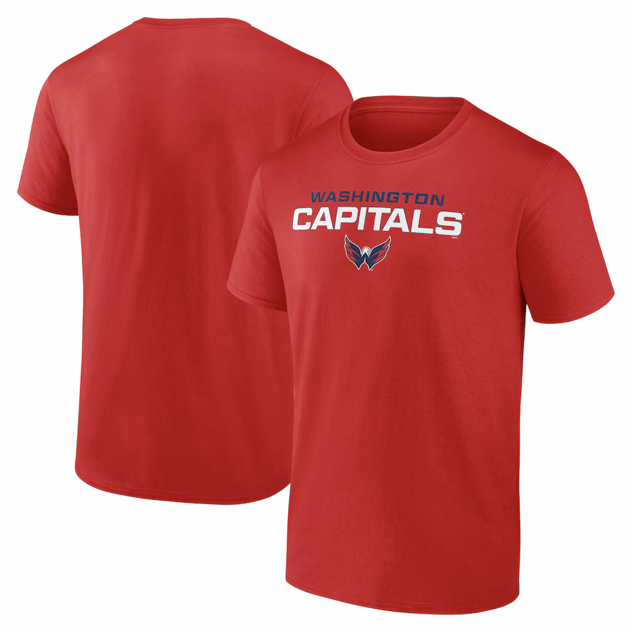Men's Washington Capitals Fanatics Red Barnburner T-Shirt - Jersey
